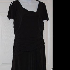 AGB Byer  Black Dress with Flowing Hem  Size 14
